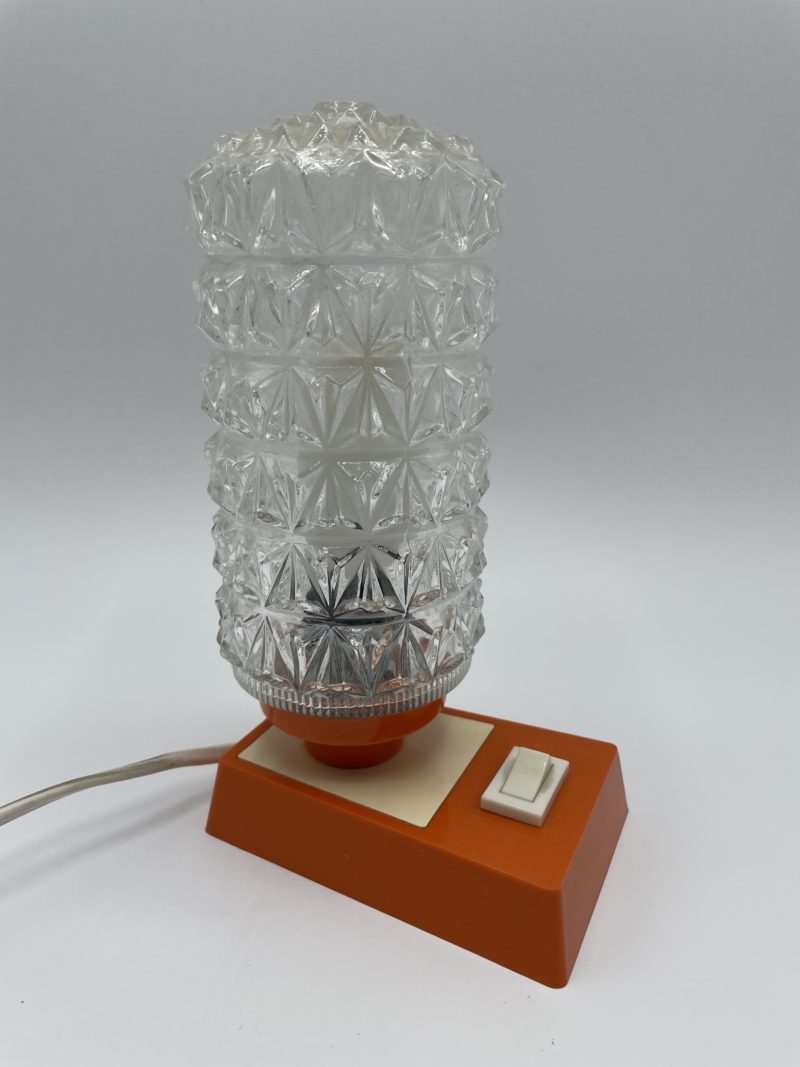 Lampe en verre vintage années 60/70 – Image 2