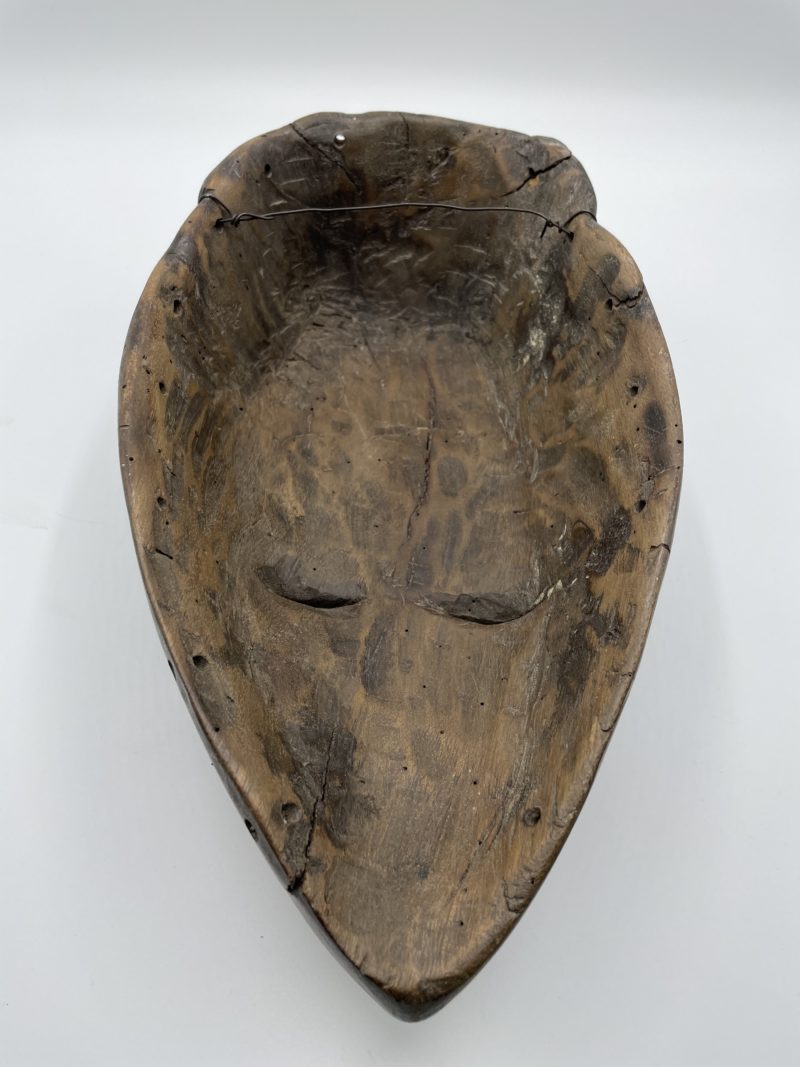 Masque africain à coiffe jaune – Image 2