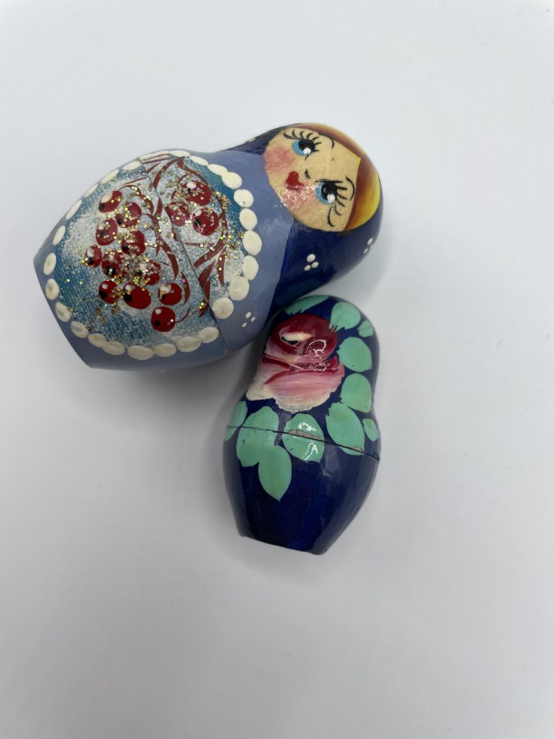 Lot de 4 matriochkas bleues – Image 3