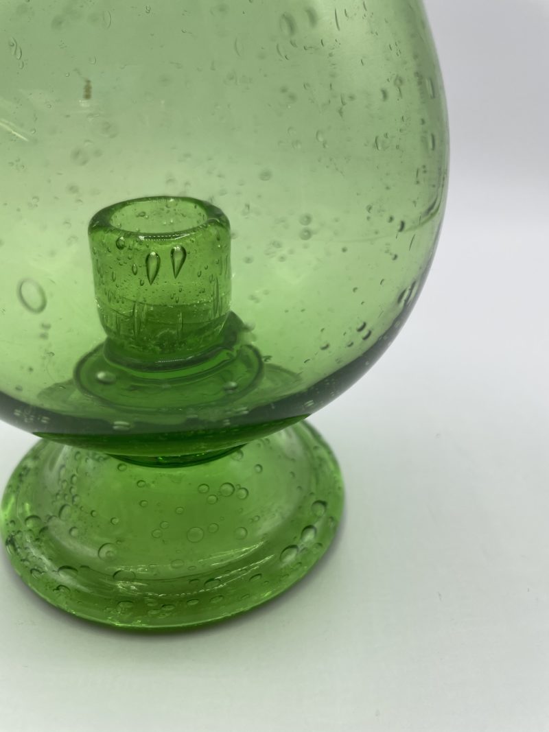 Bougeoir à pied en verre soufflé BIOT – Image 3