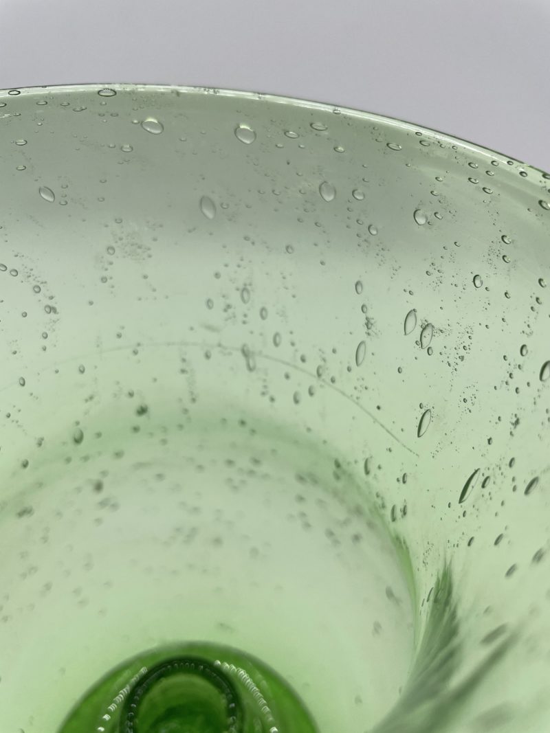 Bougeoir à pied en verre soufflé BIOT – Image 2