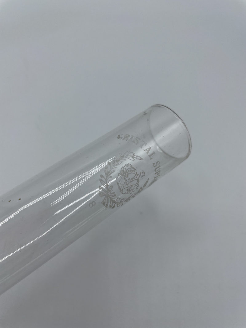 Lampe à pétrole en laiton et cristal – Image 3