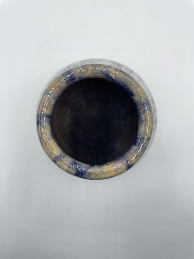 Vase poterie bleu marine et rose – Image 5