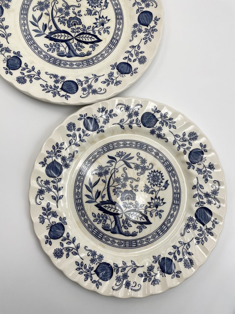 assiette anglaise bleue