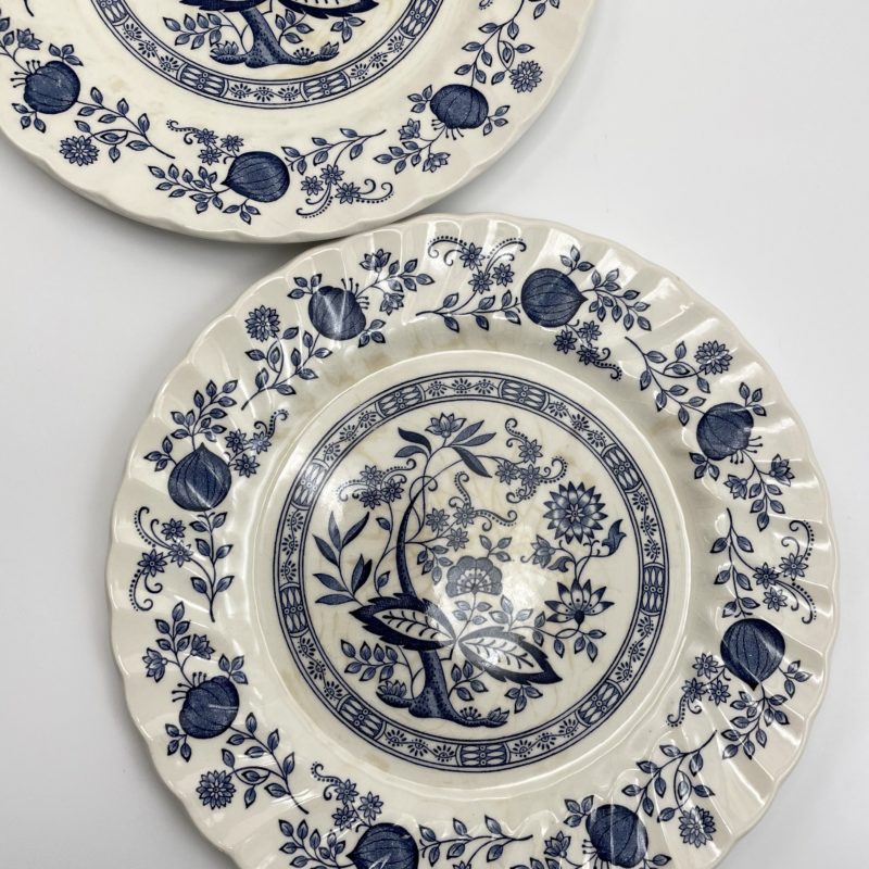 assiette anglaise bleue