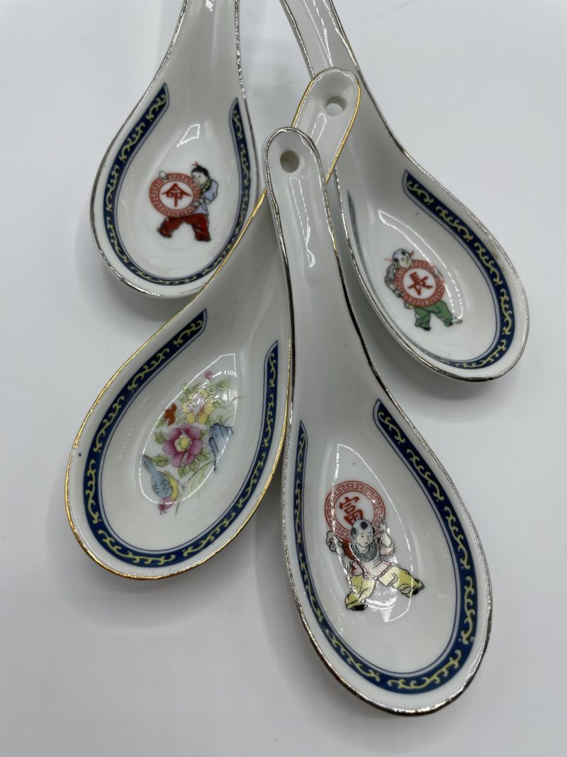 Lot de 4 cuillères à soupe chinoises – Image 2
