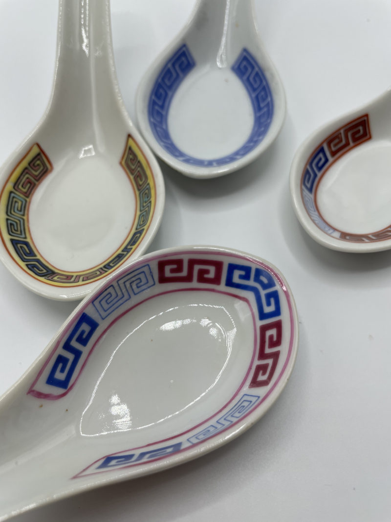 Lot de 4 cuillères à soupe chinoises Macao – Image 2