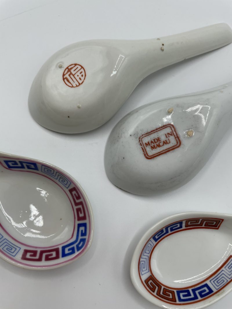 Lot de 4 cuillères à soupe chinoises Macao – Image 3