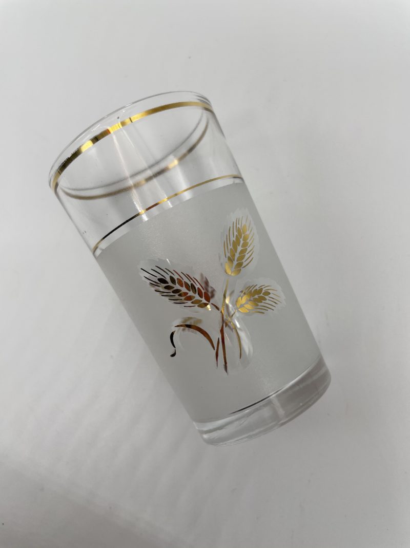 Lot de 5 verres motif épis de blé – Image 4
