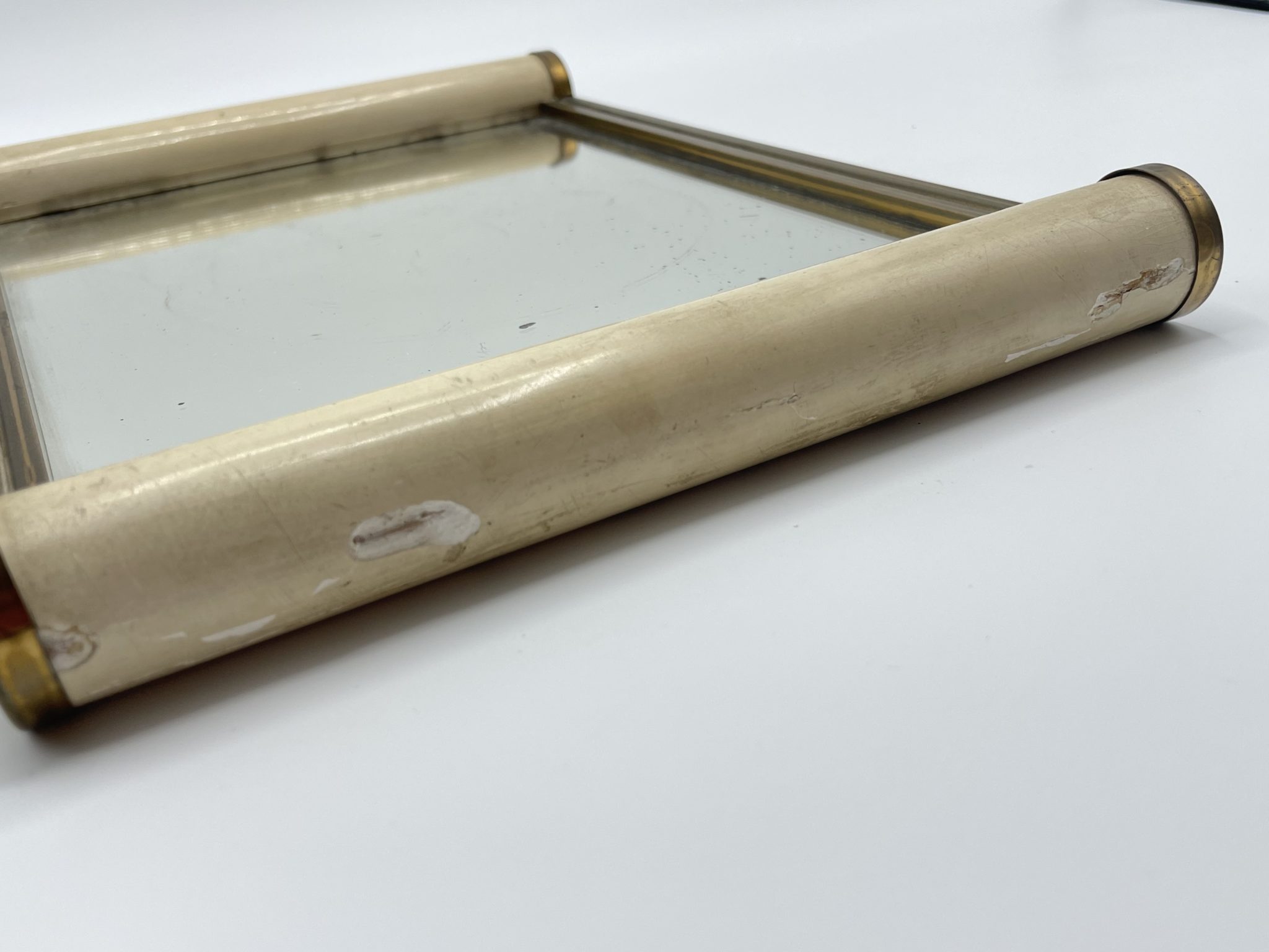 ANCIEN MIROIR CADRE bois et platre peint vintage années 1950 déco bistrot EUR 79,00 - PicClick FR