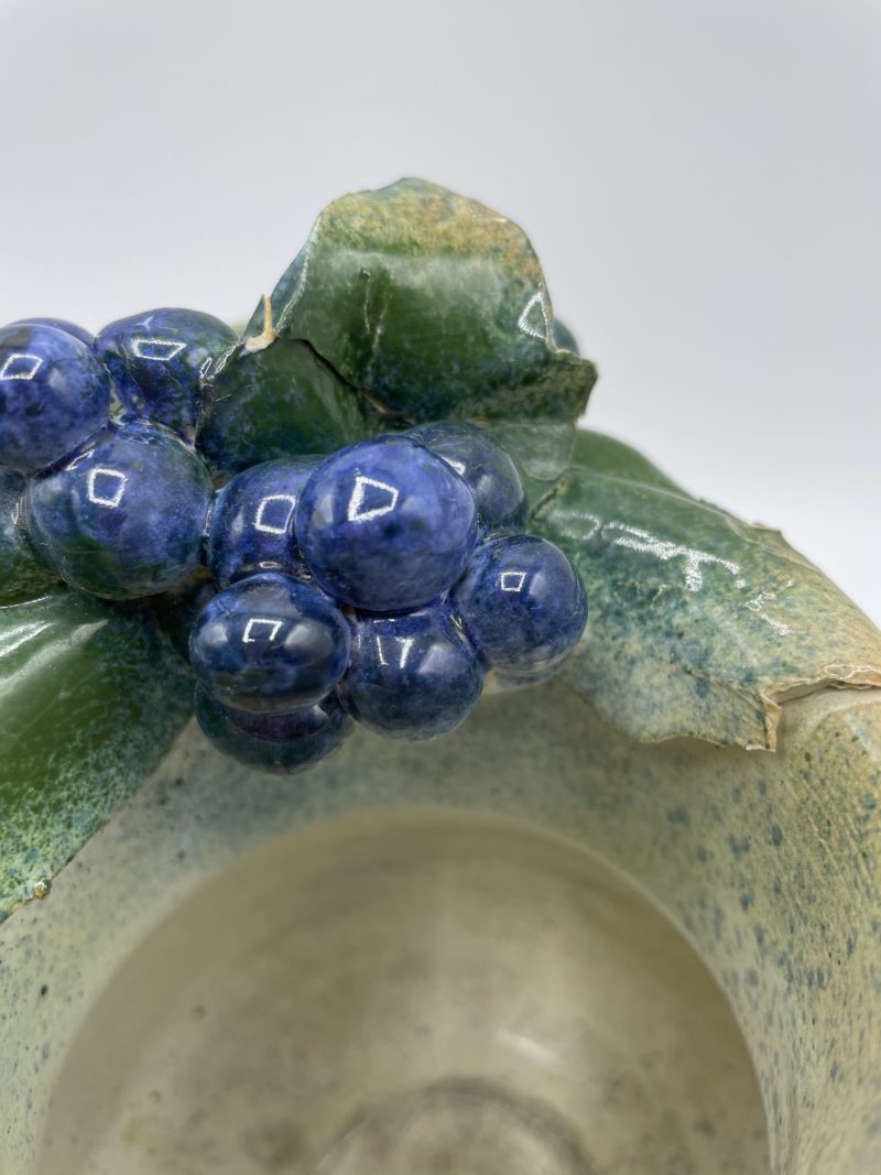 Cruche en terre cuite grappe de raisin – Image 3