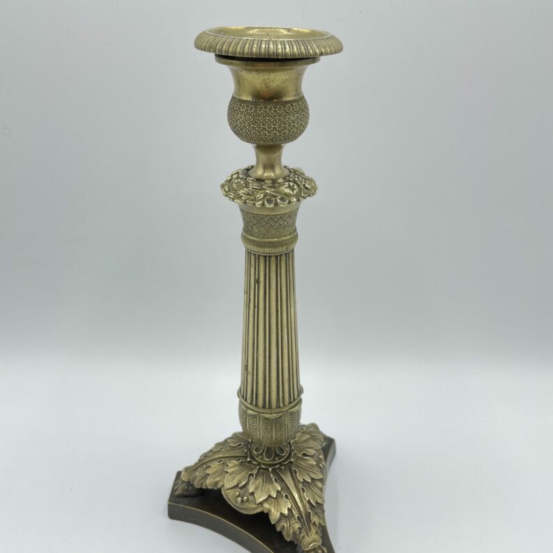 chandelier flambeau bronze vintage