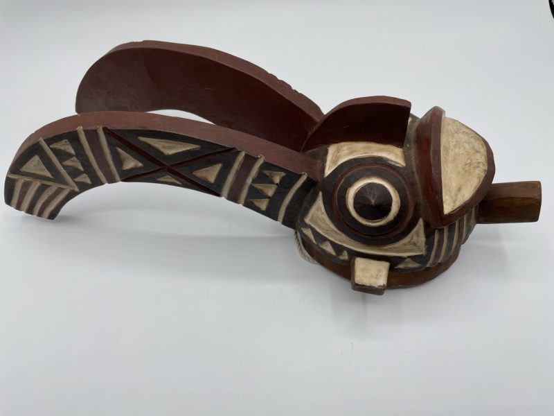 Masque africain à tête de hibou – Image 3