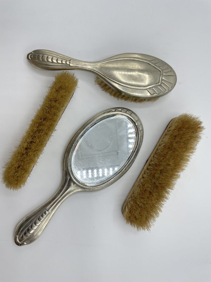 set toilette vintage argent