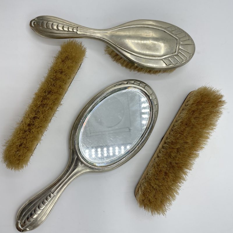 set toilette vintage argent