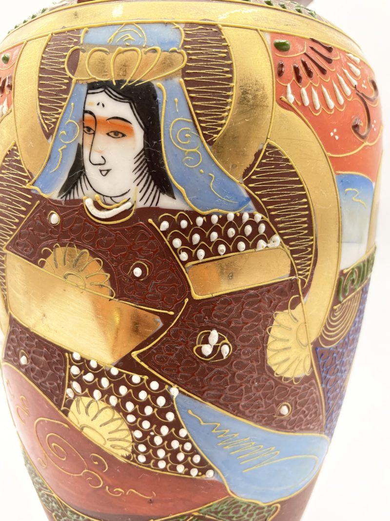 Grand vase porcelaine Satsuma – Image 4