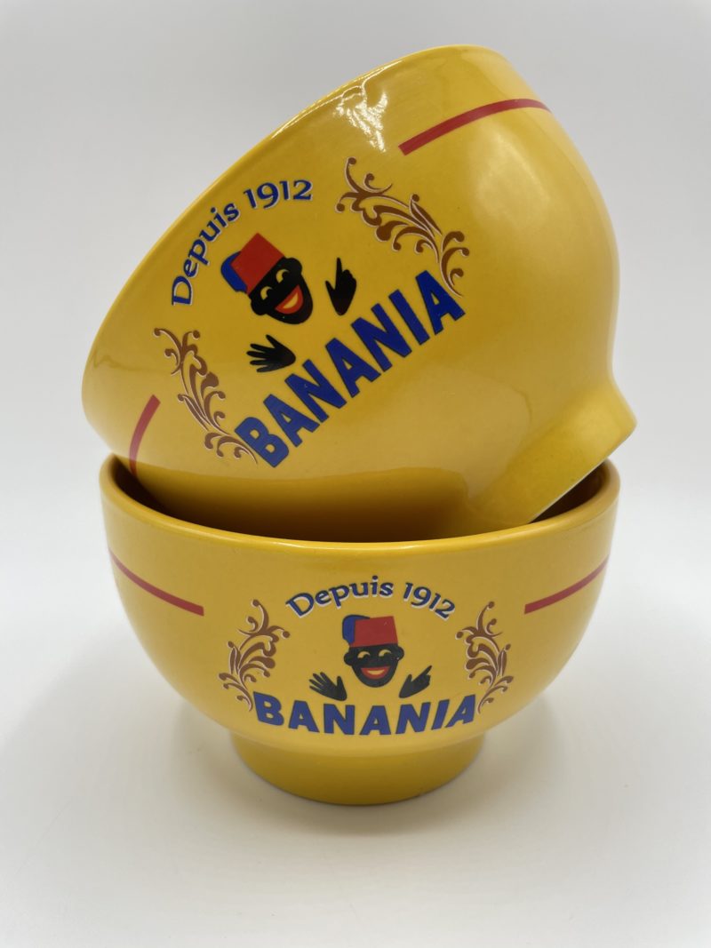 bol banania jaune vintage