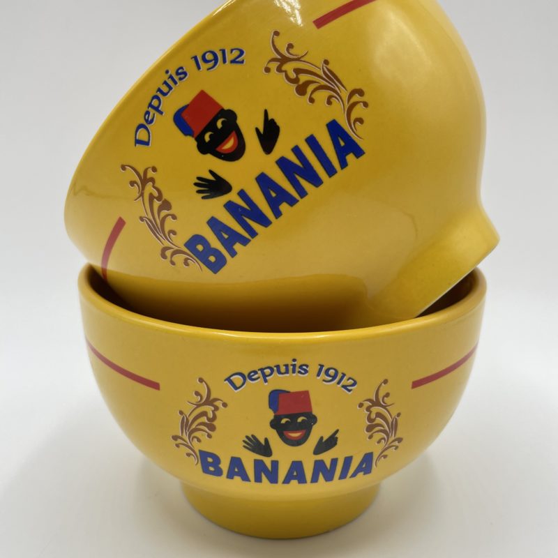 bol banania jaune vintage