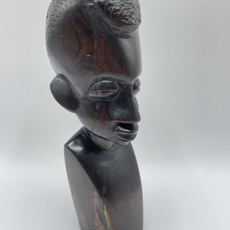 statue buste ebene afrique