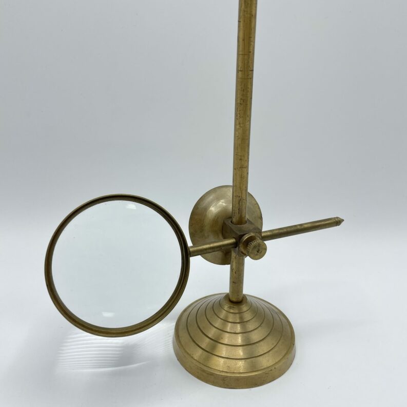 loupe bureau vintage laiton