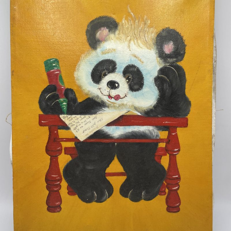 peinture enfant panda