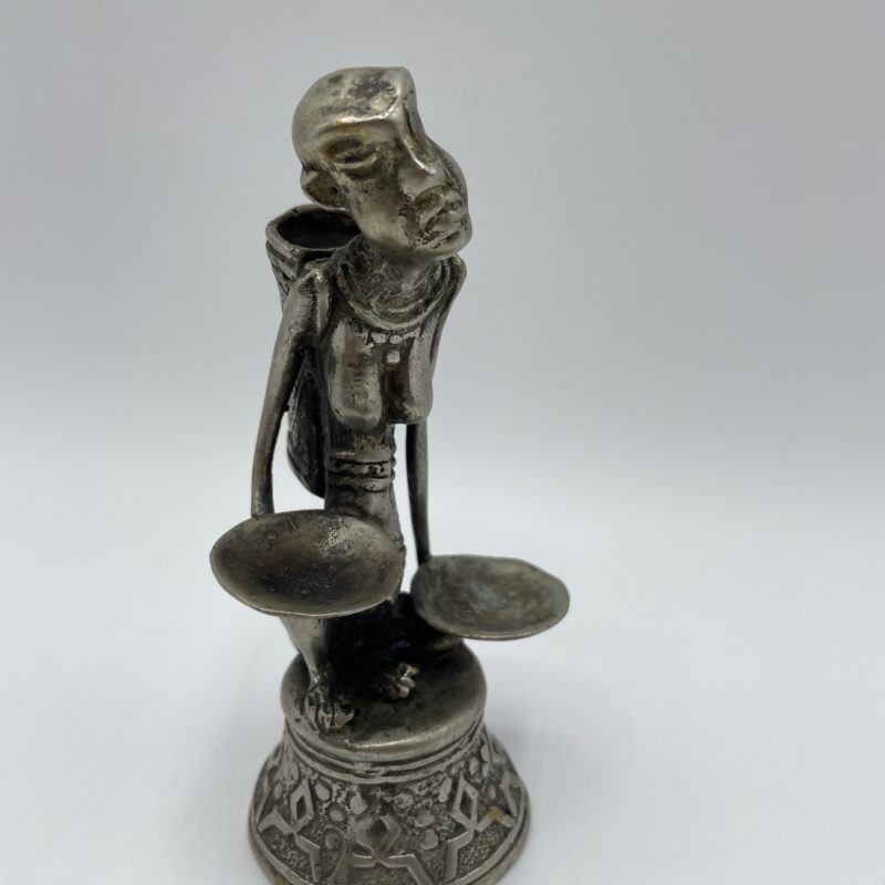 statuette metal afrique femme