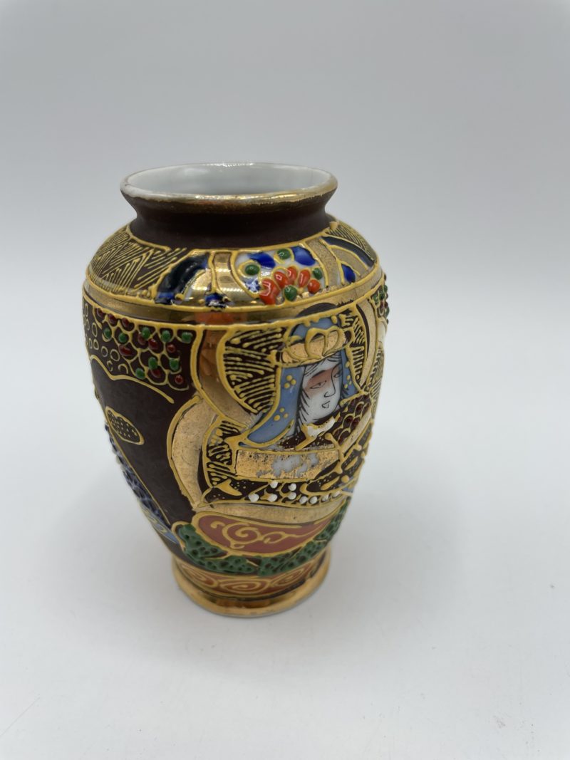 Petit vase porcelaine style "Satsuma" – Image 5