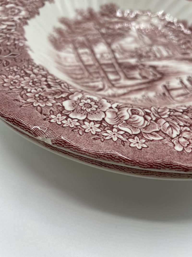 Duo assiettes vintage roses Memory Lane British Anchor – Image 3