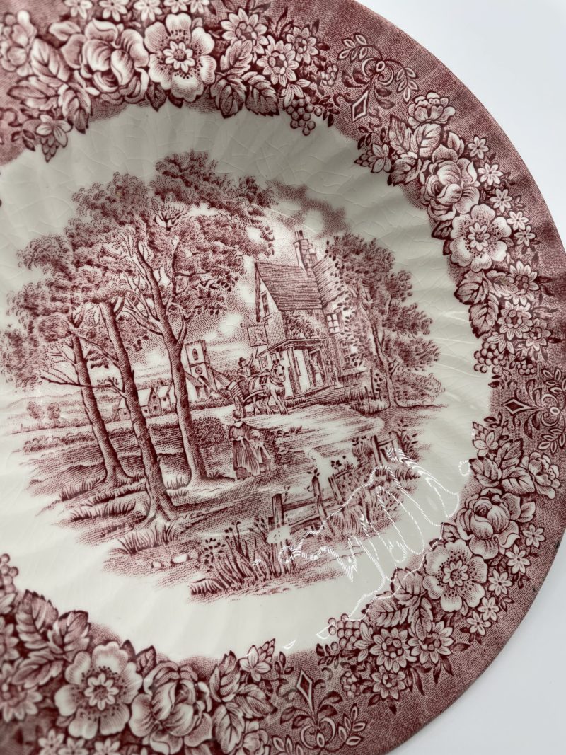 Duo assiettes vintage roses Memory Lane British Anchor – Image 4