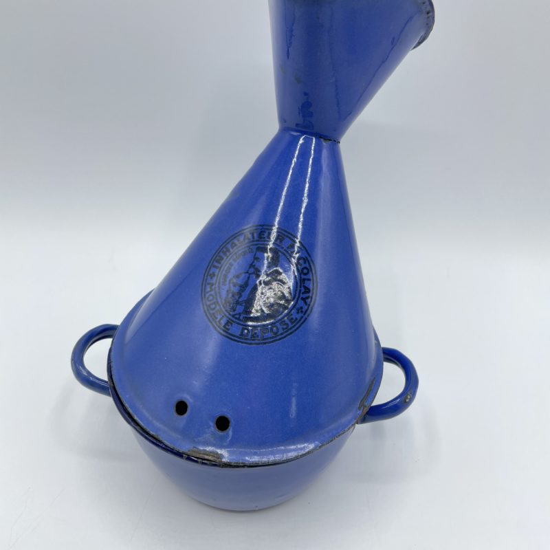 inhalateur vintage emaille bleu nicolai