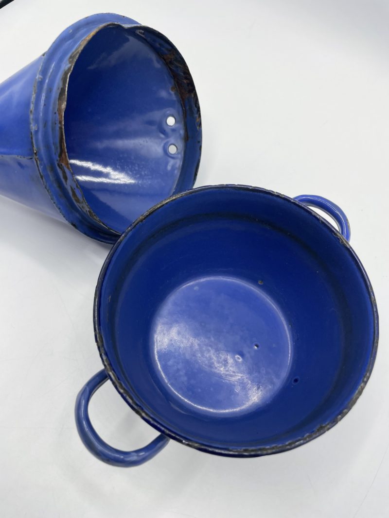 Inhalateur vintage en émail bleu NICOLAI – Image 4