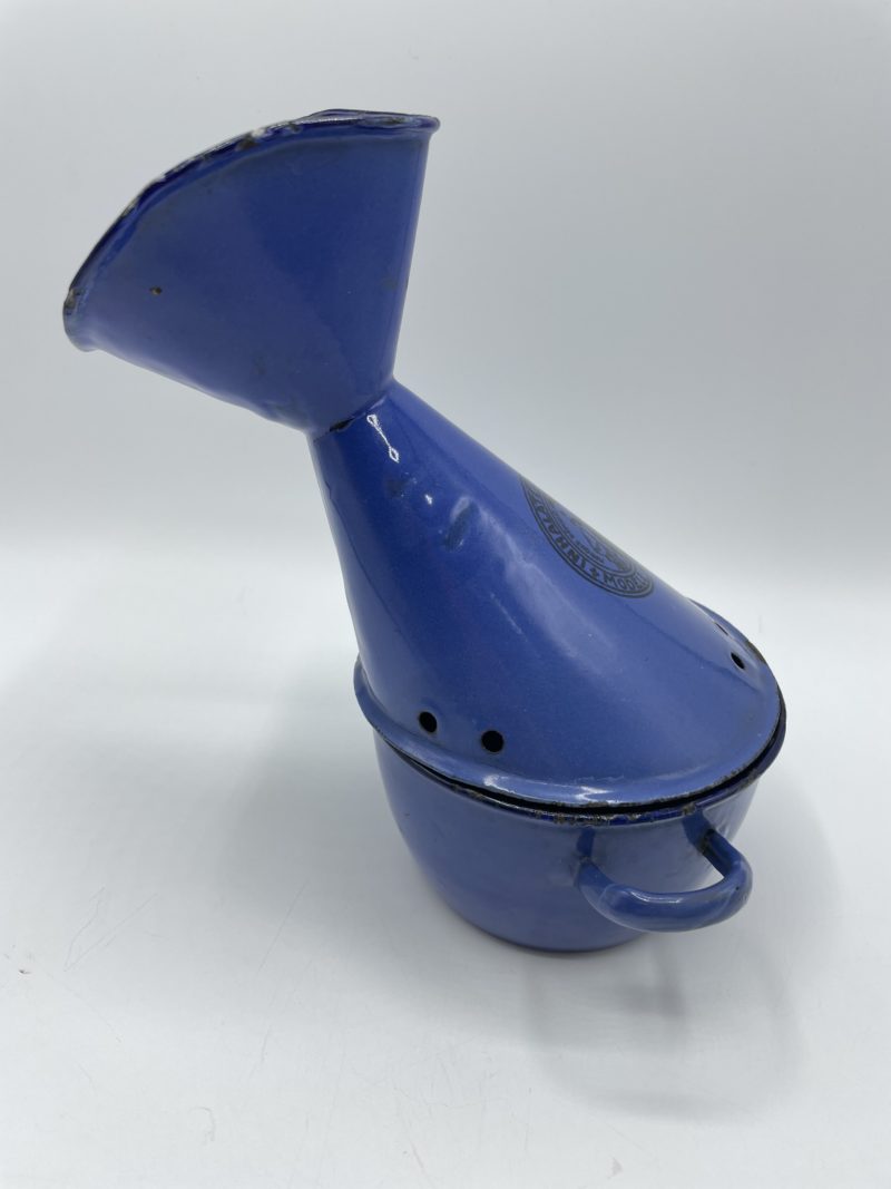 Inhalateur vintage en émail bleu NICOLAI – Image 2