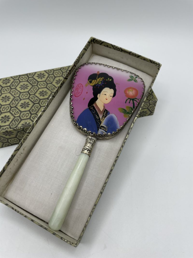 Miroir main vintage chinois années 60 – Image 6