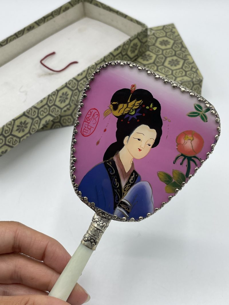 Miroir main vintage chinois années 60 – Image 4