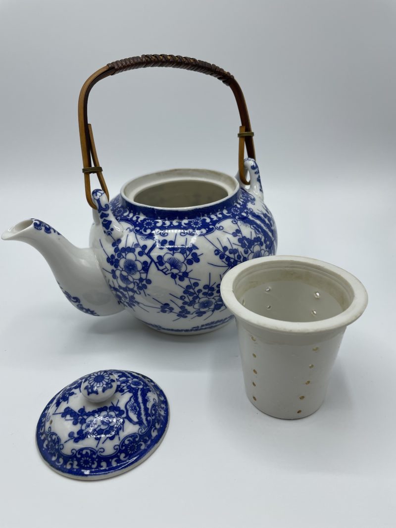Service à thé porcelaine japonaise bleu – Image 6