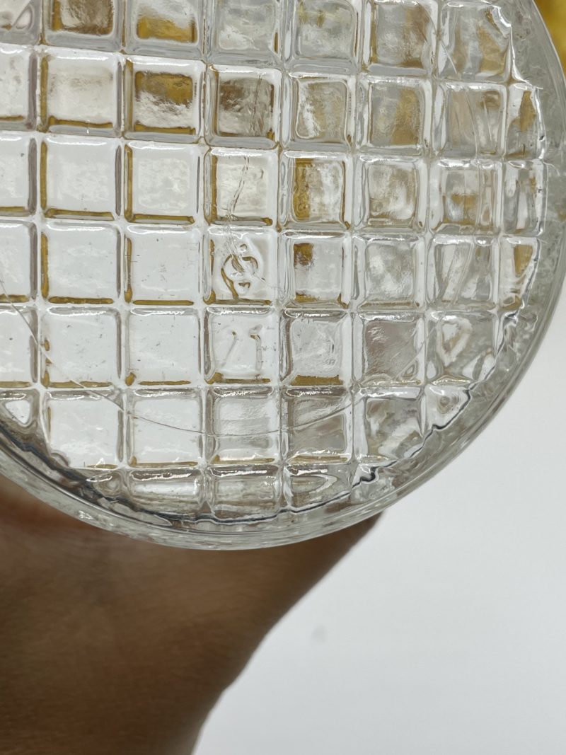 Lot verres vintage dépareillés ambrés et transparent – Image 3