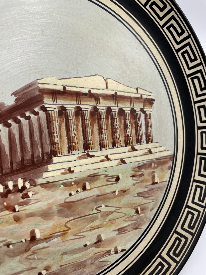 Assiette décorative terre cuite souvenir d'Athènes – Image 4