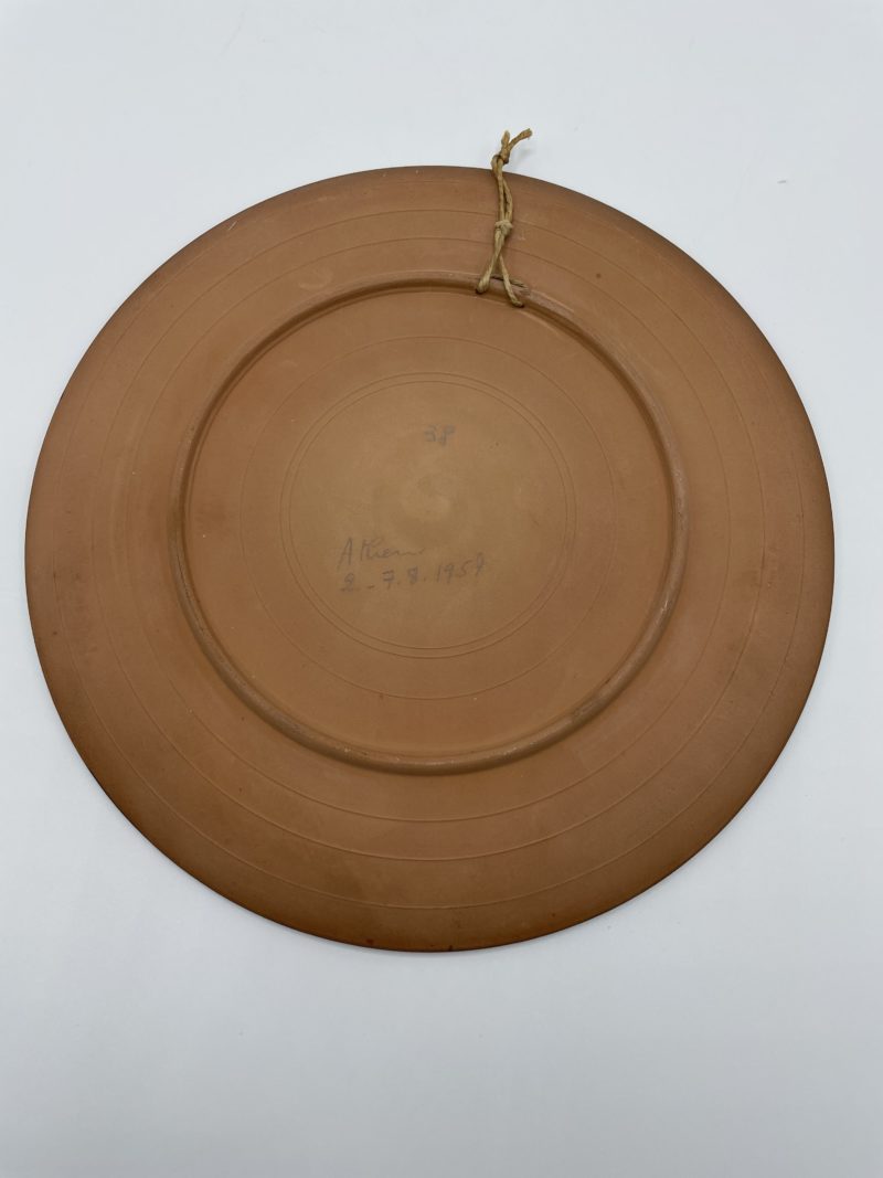 Assiette décorative terre cuite souvenir d'Athènes – Image 3