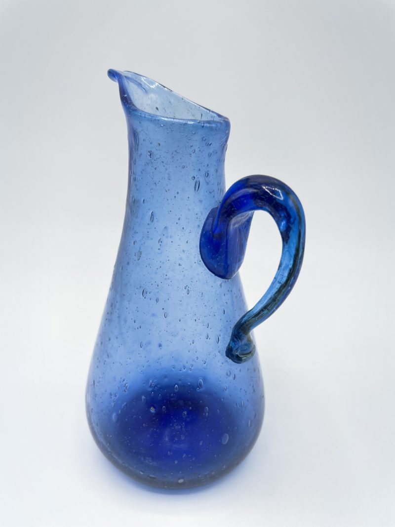 Petite carafe en verre bleue – Image 2