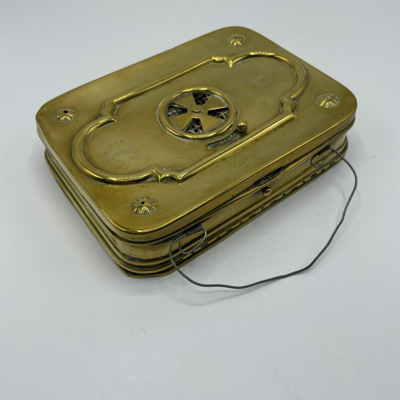 chaufferette vintage laiton or girodon montet