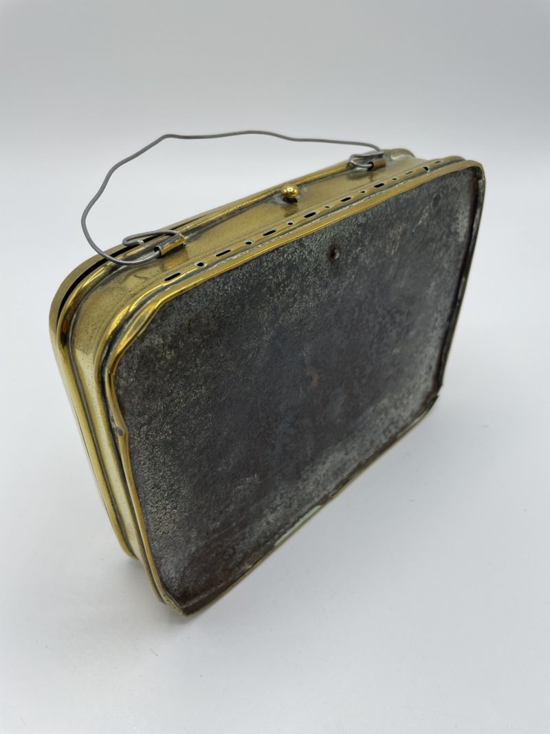 Chaufferette ancienne en laiton doré GIRODON et MONTET Lyon STOKER – Image 6