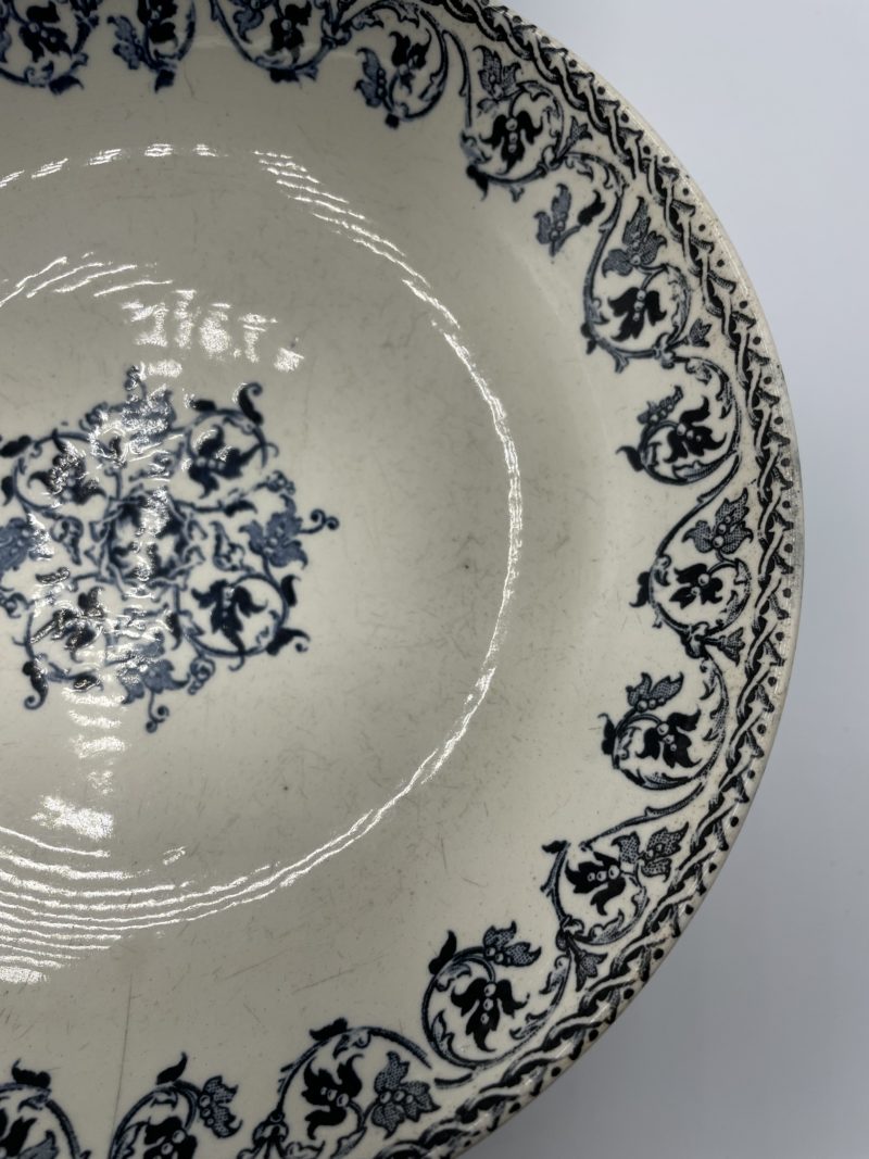 Compotier ou Serviteur à pied Brienne Terre de fer vintage – Image 5
