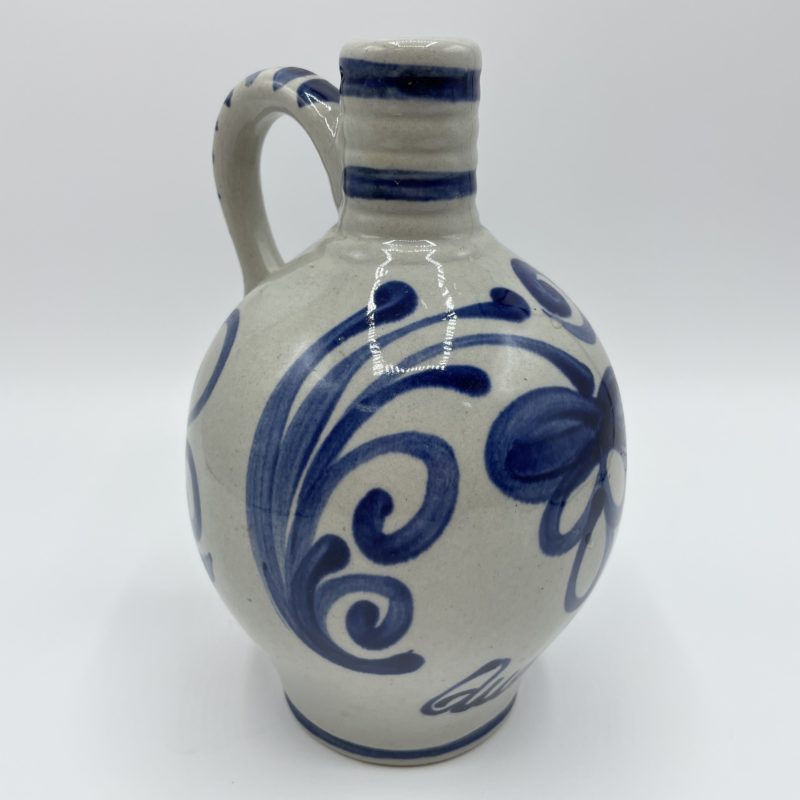 carafe gres vernisse vintage bleu