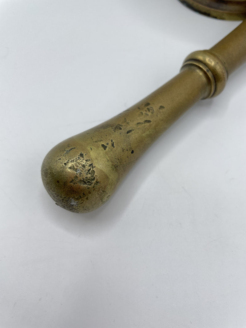 Grand mortier en laiton vintage – Image 3
