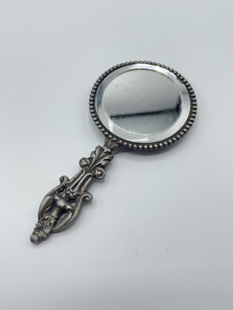 Miroir de poche vintage métal – Image 4
