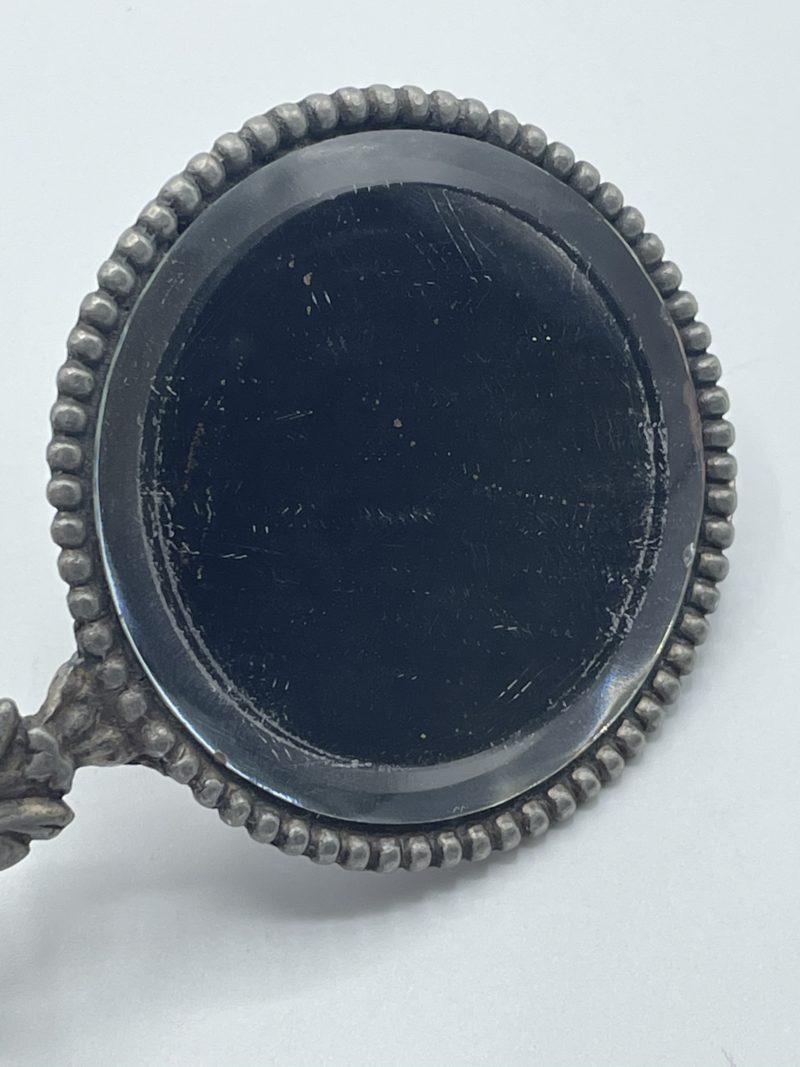 Miroir de poche vintage métal – Image 2