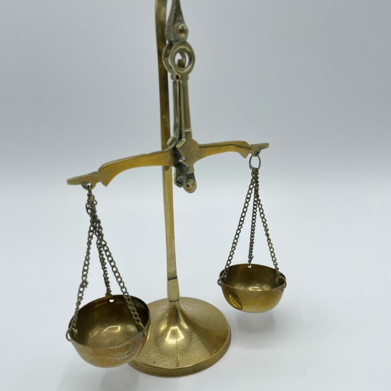 balance ancienne vintage laiton
