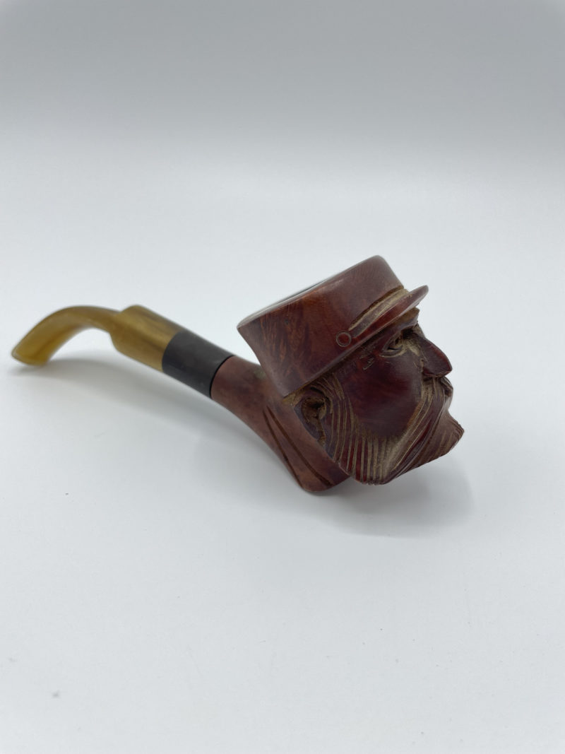 pipe vintage ancienne ropp militaire bois sculpté