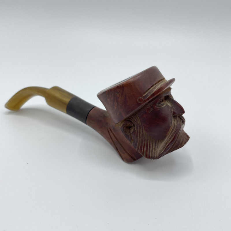 pipe vintage ancienne ropp militaire bois sculpté