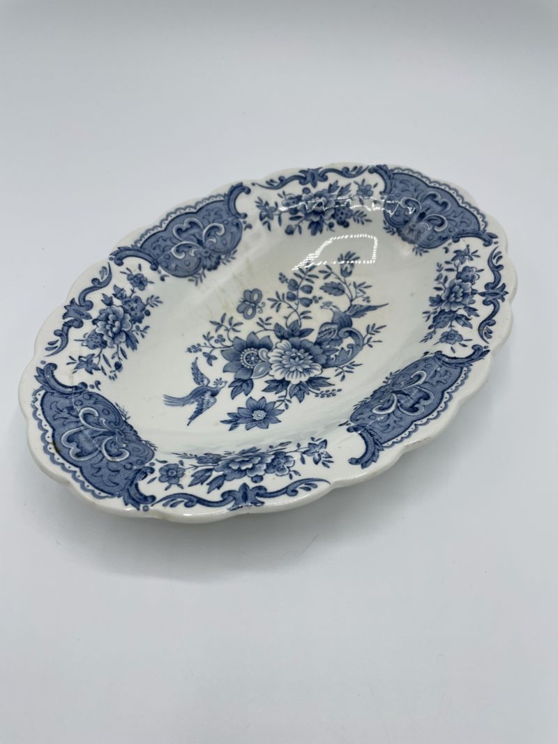 plat ovale porcelaine vintage anglais